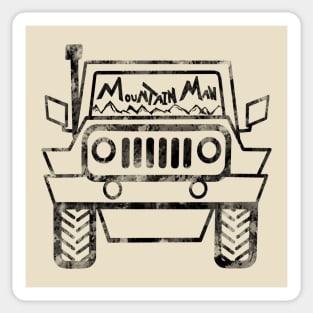 Mountain Man Jeep Driver off-road life off the beaten path 4x4 jeepers wanderlust explore more Sticker